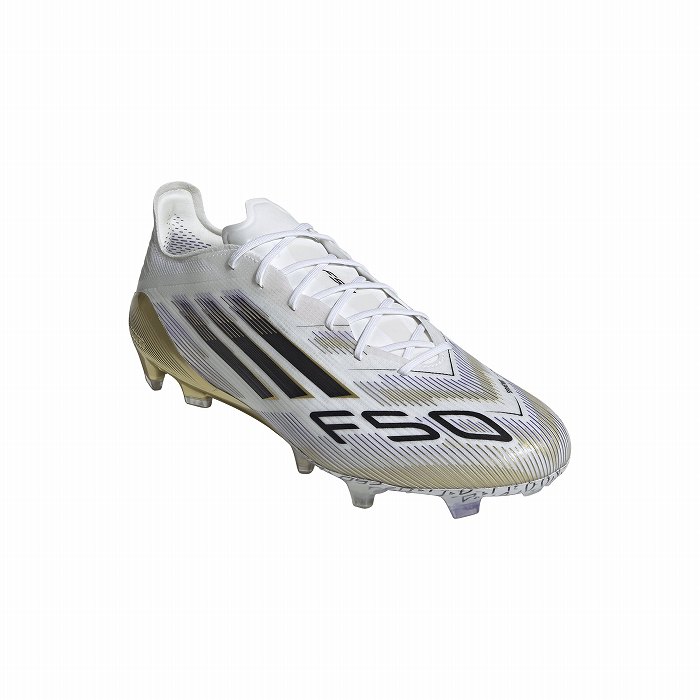 ADIDAS アディダス F50 ELITE FG(ホワイト×ブラック×ゴールド) JH7617