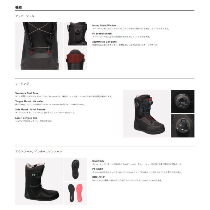 2025 FLUX フラックス GT-BOA BLACK/TAN 24-25 BOA スノーボード