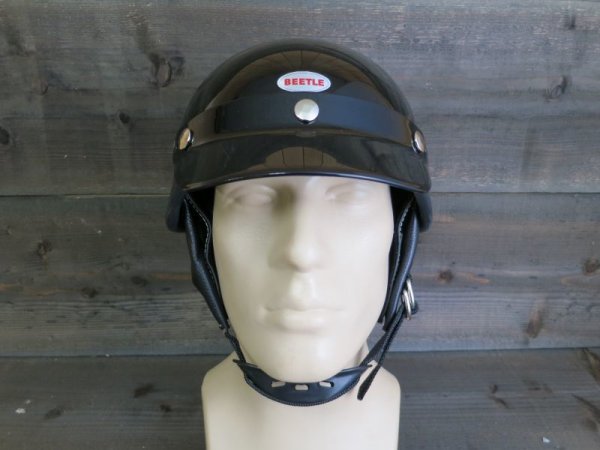 OCEAN BEETLE】BEETLE SHORTY4 ハーフヘルメット・ブラック オーシャン