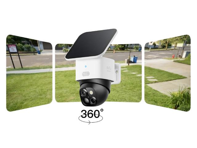 ANKER Eufy SoloCam S340 屋外用ソーラーパネル付きセキュリティカメラ