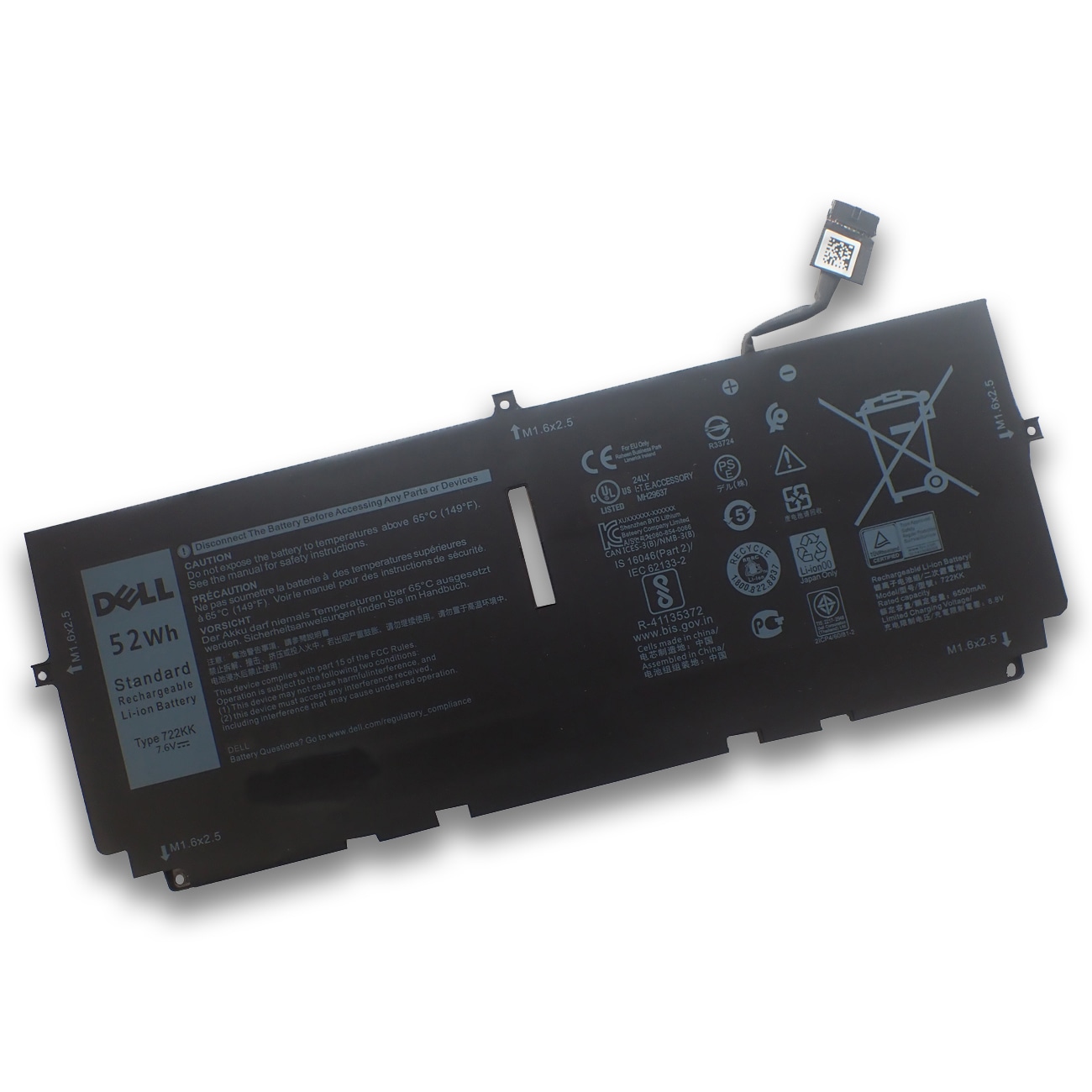 Dell デル XPS 13 (9300) (9310) メーカー純正 交換用内蔵バッテリー