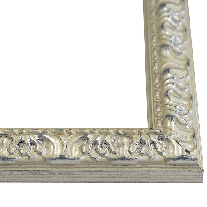 油絵額縁 246/シルバー F8号（455×380mm） 前面UVカットアクリル仕様