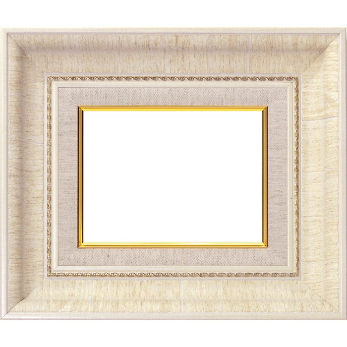 アウトレット】 油絵額縁 8134/アイボリー F6号（410×318mm） 前面UV