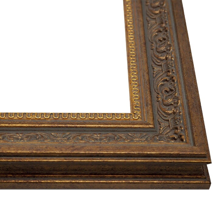 油絵額縁 8203/アンティークゴールド P8号（455×333mm） 前面UVカット