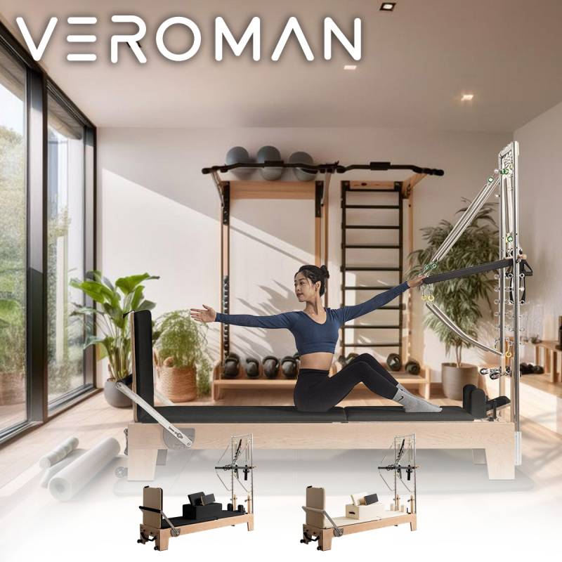 メープル材]VeroMan 木製 ピラティス タワーリフォーマー マシン