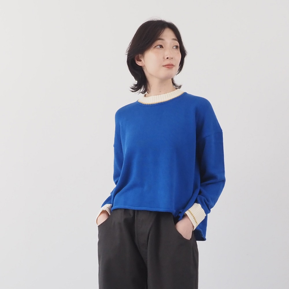 NARU(ナル) ムースヤーン バイカラーニット 665610 | ALL PRODUCTS