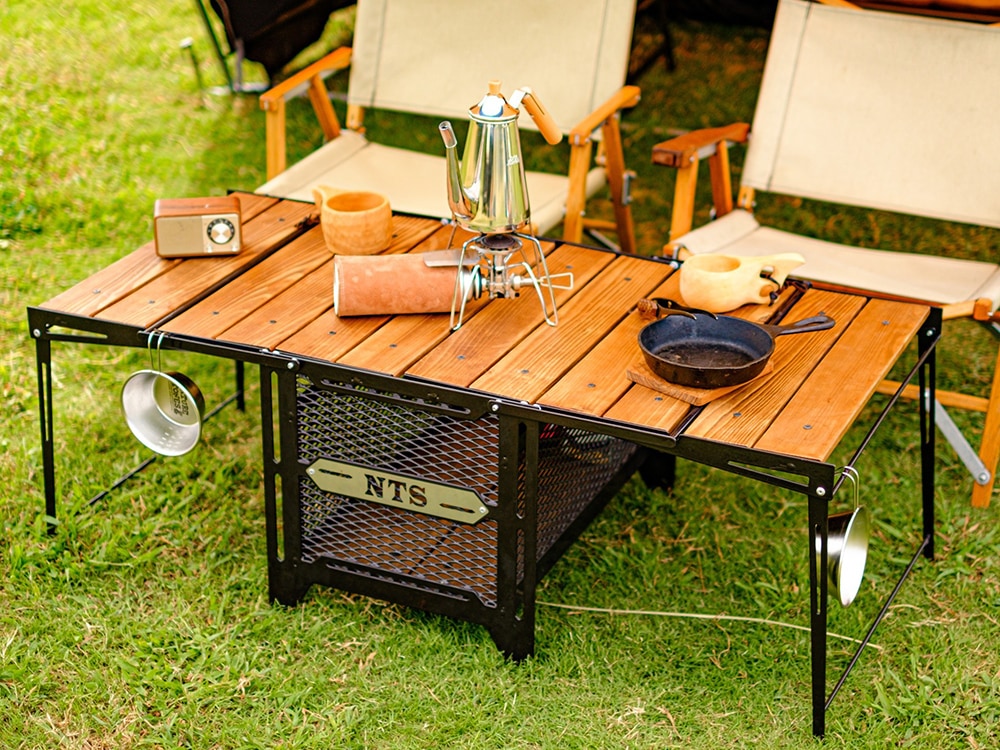 サイドアップボックス&テーブル:キャンプ・アウトドアテーブル