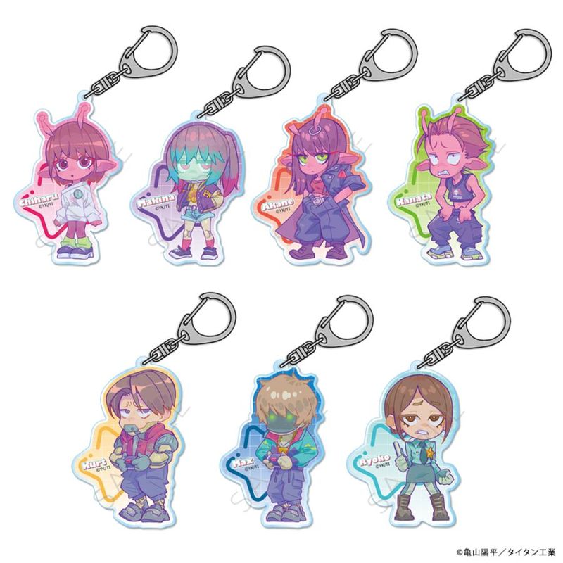 アニメ「銀河特急 ミルキー☆サブウェイ」 レザーバッジ（ロング