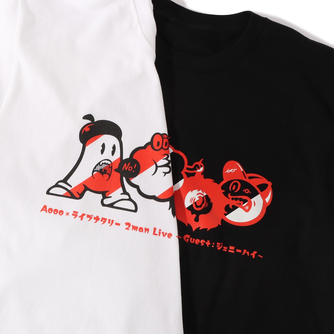 Aooo×ライブナタリー Tシャツ（ステッカー付き） | 特集から探す,Aooo