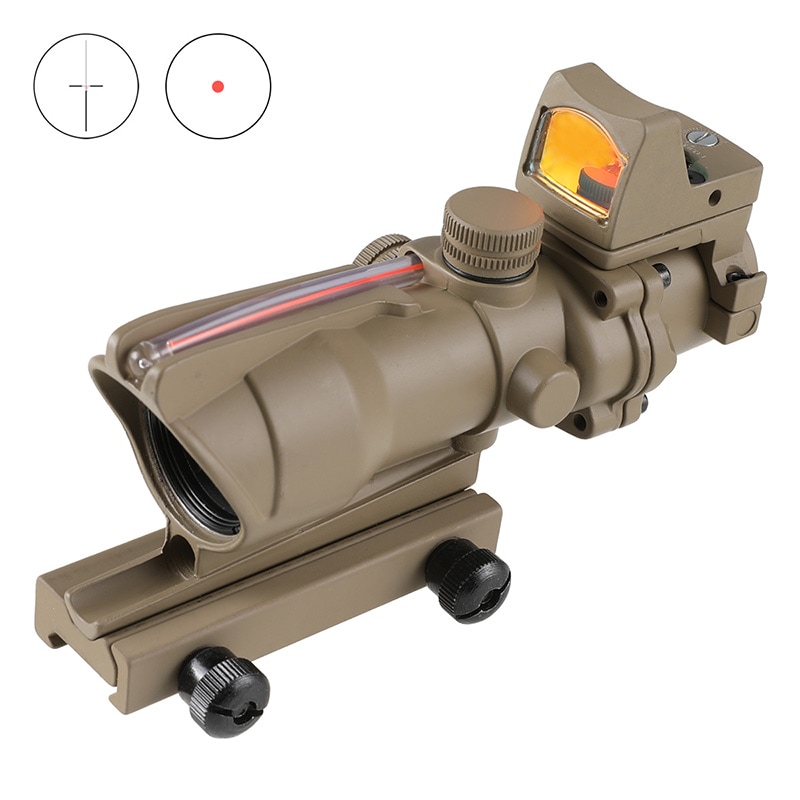 48Hセール】ELEMENT Trijicon ACOGタイプ 4×32 自動集光レッド