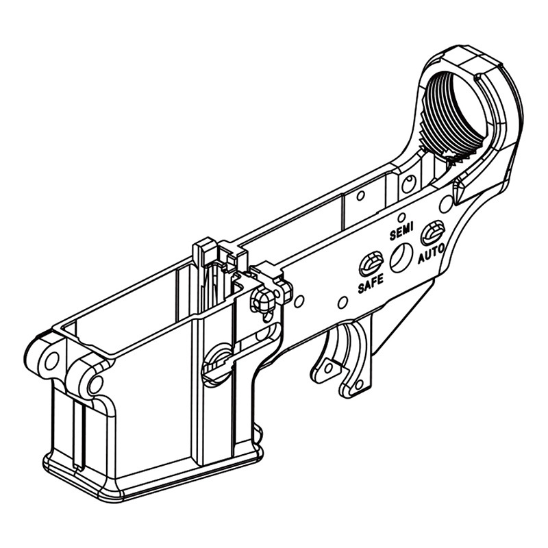 GHK M4 GBB用 ロアレシーバー COLT刻印(M4-19-COLT) | エアガンパーツ