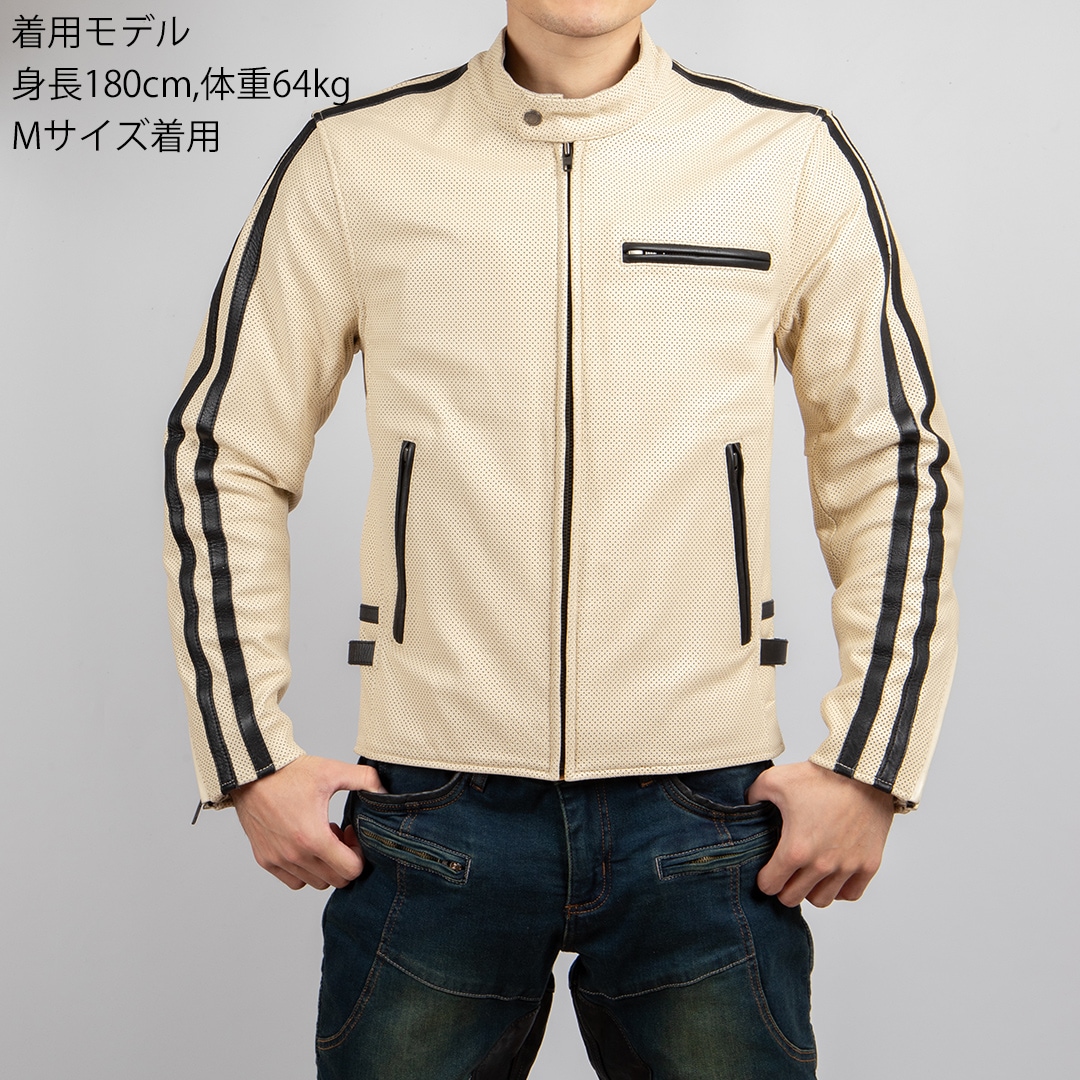 バイク メッシュレザージャケット[22SJ-5] ウェア,メンズ,ジャケット