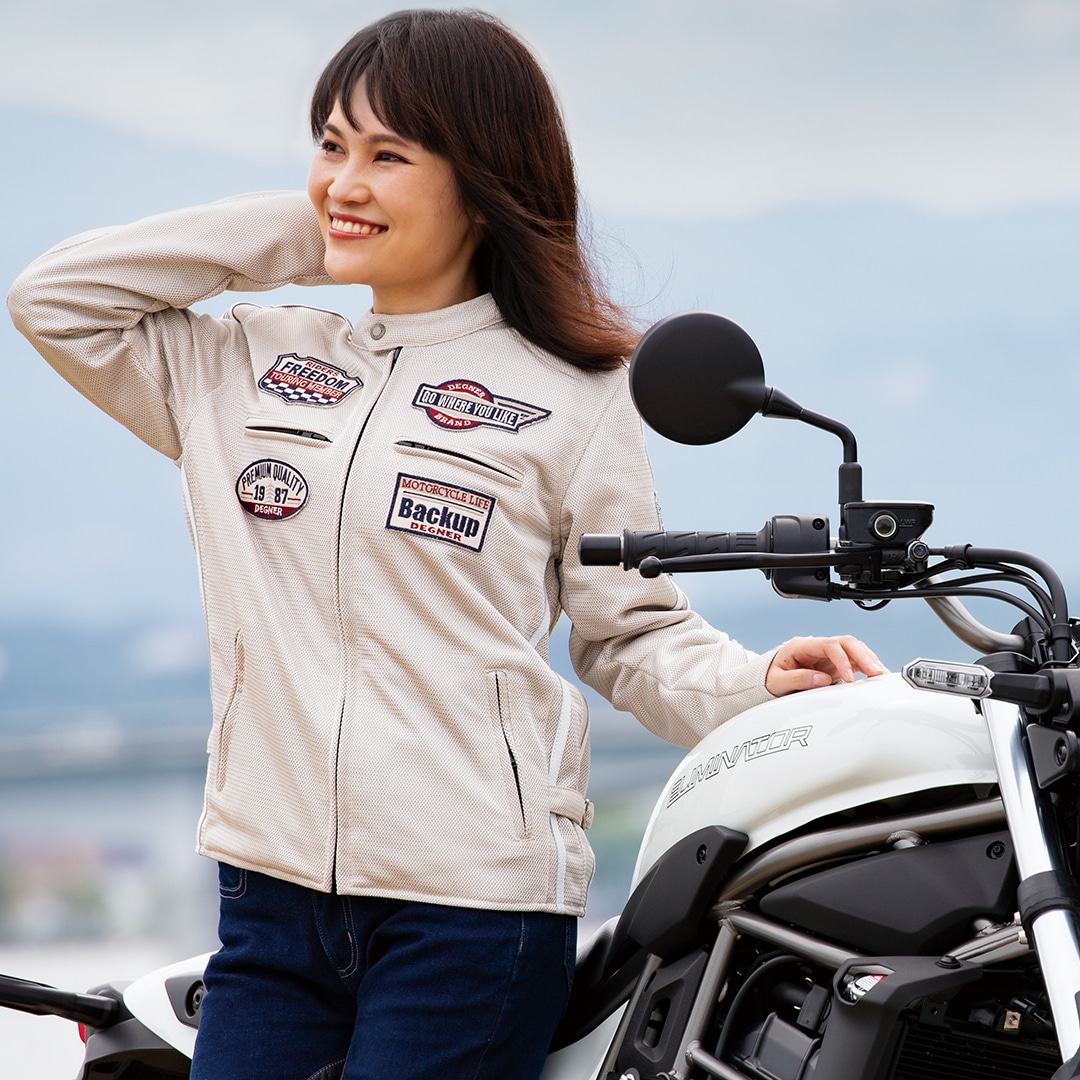 バイク レディースメッシュジャケット[FR24SJ-6] ウェア,レディース