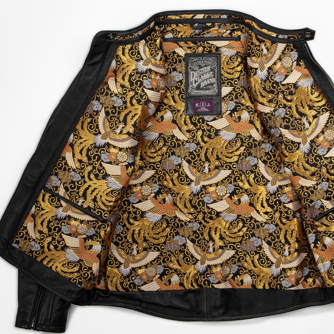 バイク 金襴レザージャケット[21SJ-14K_鳳凰] ウェア,メンズ
