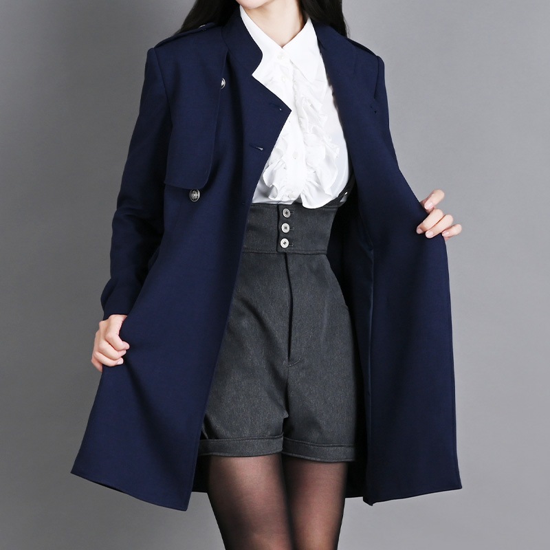 ダブルフラップコート ネイビー | NO.S PROJECT