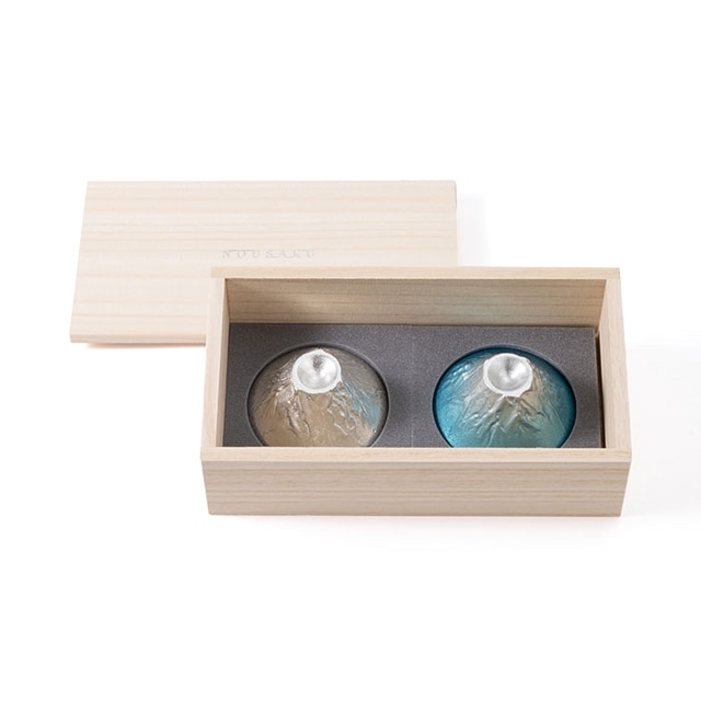 富士山 FUJIYAMA 2ヶセット（桐箱入）｜錫製雑貨・酒器の通販は能作