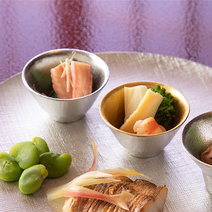 盃 - 喜器（きき）- 2 錫・金箔セット｜錫製雑貨・酒器の通販は能作