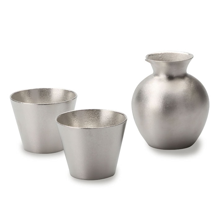 錫徳利・錫猪口 2ヶセット（桐箱入）｜錫製雑貨・酒器の通販は能作