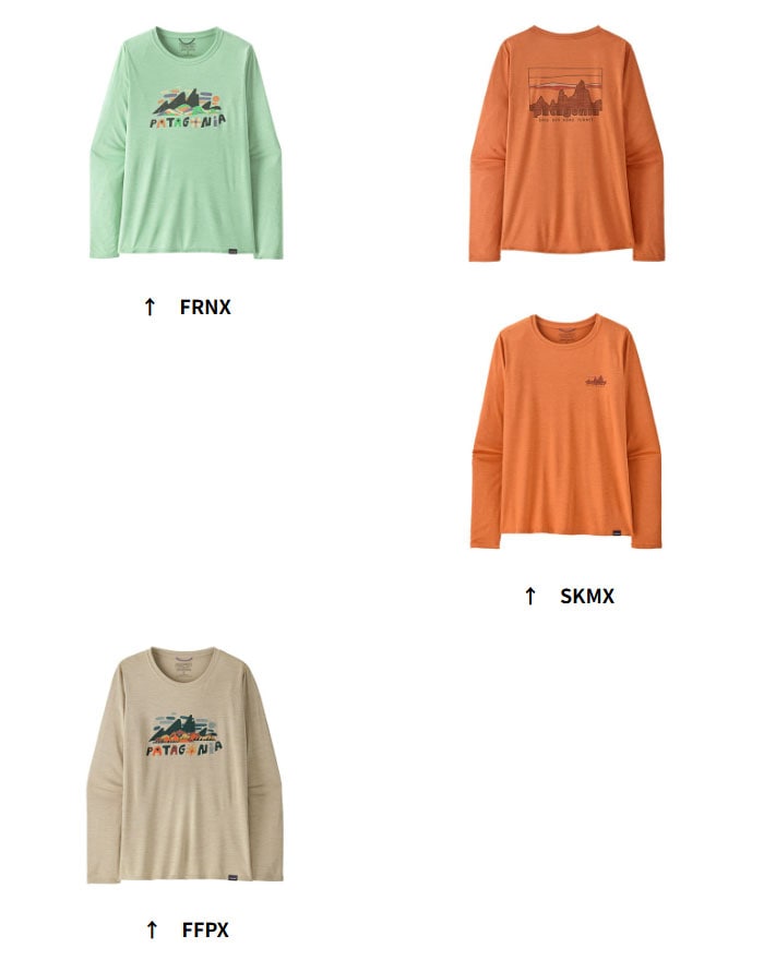 パタゴニア ウィメンズ ロングスリーブ キャプリーン クール デイリー