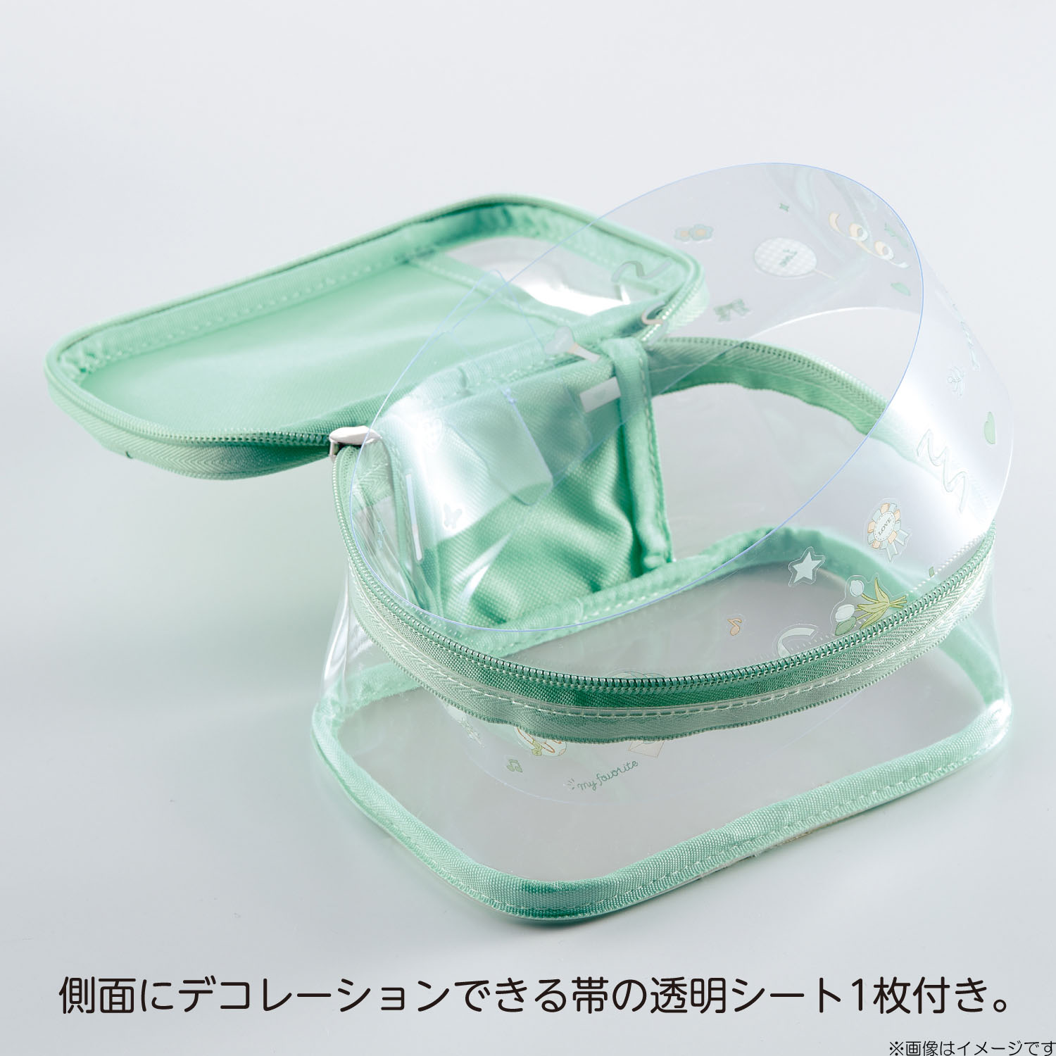 リヒトラブ LIHITLAB myfa デコレーションボックスポーチ ライラック