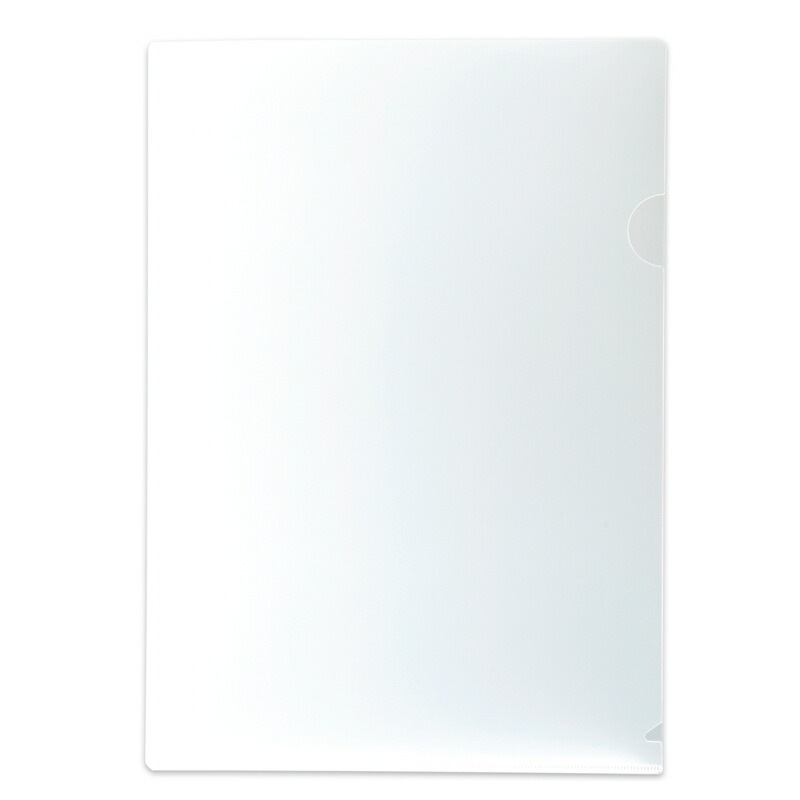 プラス(PLUS) クリアーホルダー A4 厚口 0.3mm 20枚入 クリアー FL