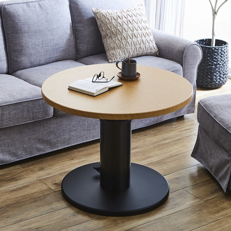 開梱設置】サンコウ 日本製 ガス圧昇降式 直径90cm丸型/120cm幅角型