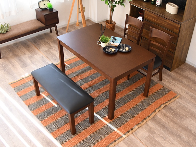 ダイニングテーブルセット 4人掛け ダイニングセット ベンチ 北欧