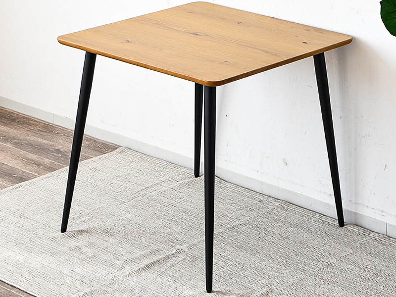 ダイニングテーブル 2人掛け 単品 正方形 2人 幅80 80cm 四角形 2人用