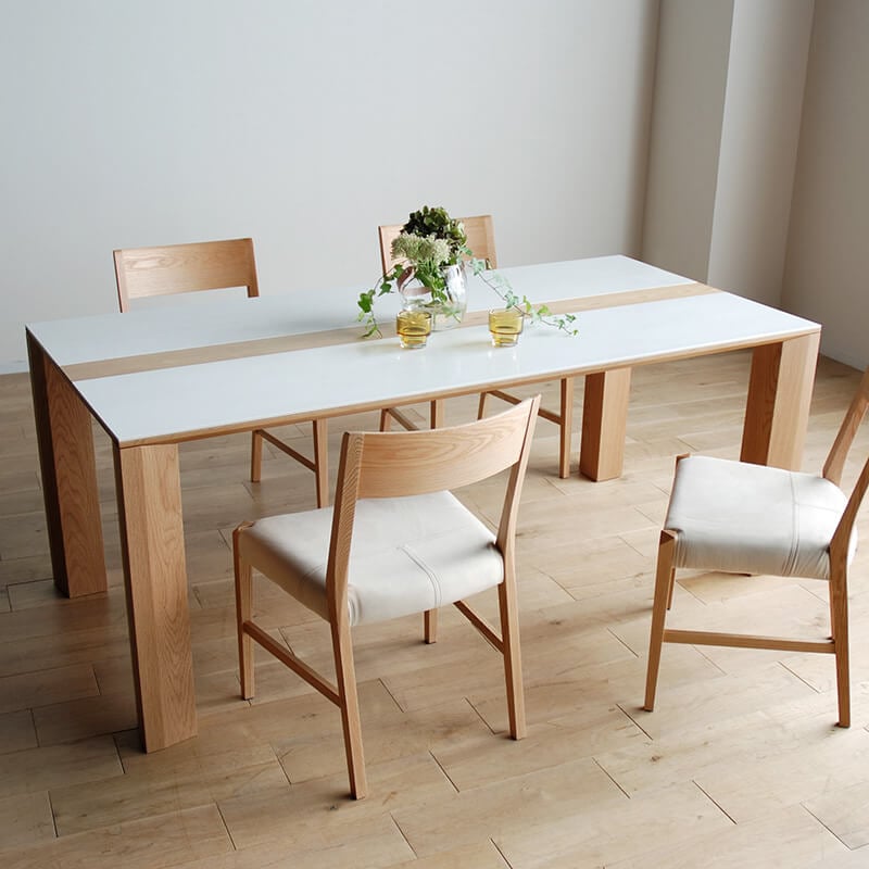 開梱設置無料]【大川家具】ダイニングテーブル 135cm幅 バフェル