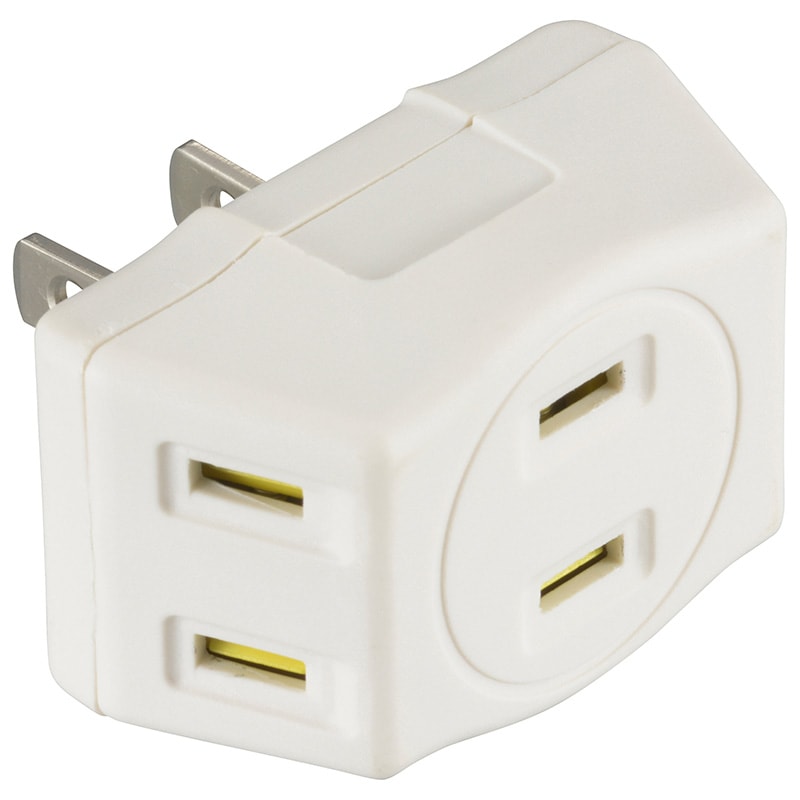 トリプルタップ 3個口 ホコリシャッター付 白｜HS-TM3MT3PBT-W 00-5092