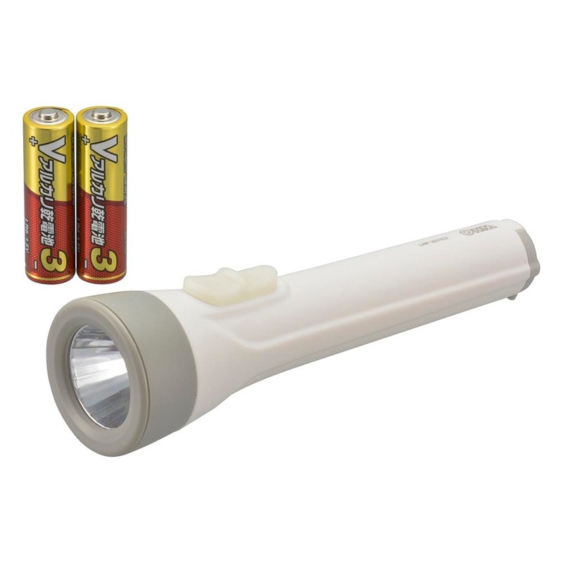 LED懐中ライト 単3形乾電池×2本付き 110ルーメン ｜LHP-3211C7 08-0922