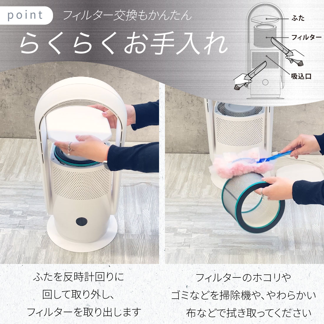 空気清浄機能付きファン｜APF-D34A-W 08-1584｜通販ならオーム電機