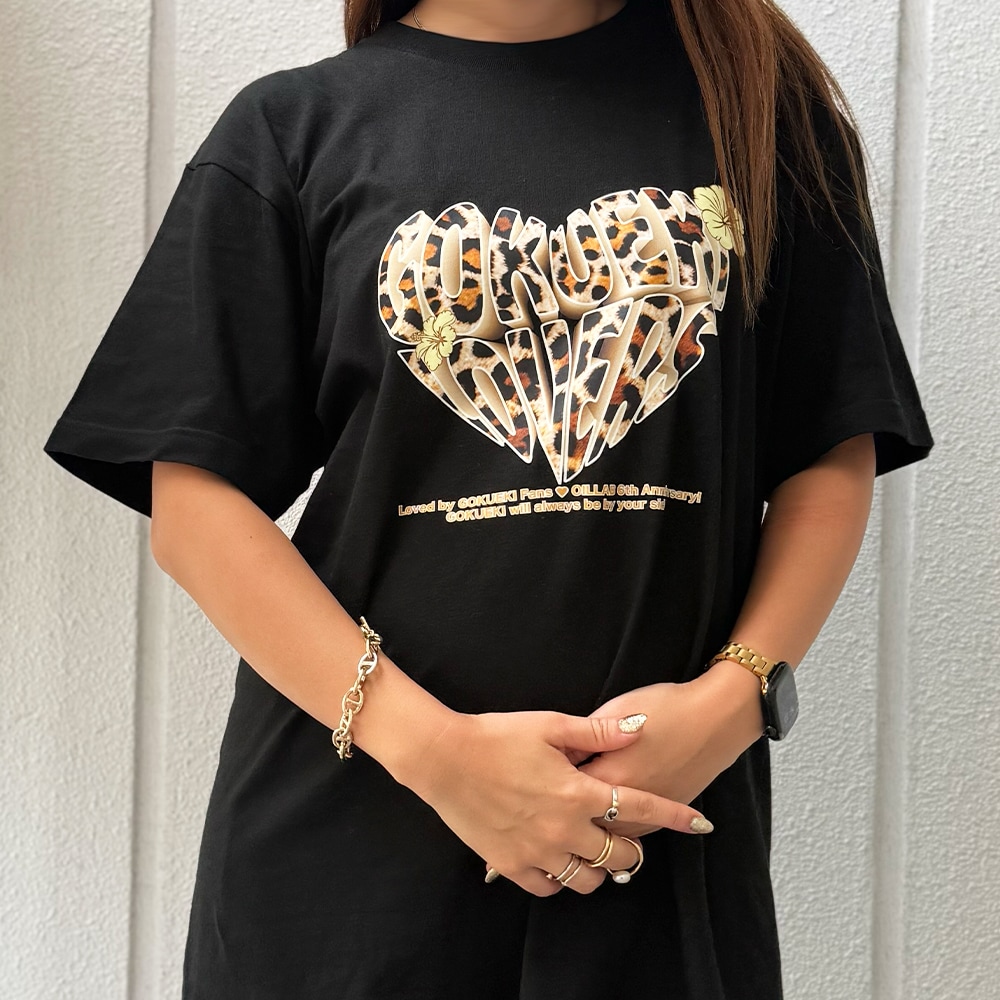 6周年限定グッズ】【選べるカラー】極液Tシャツヒョウ柄GALver(白/黒)