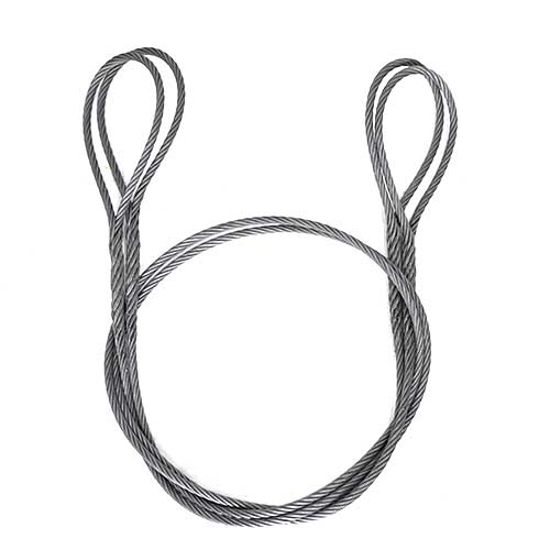 玉掛策 両アイ 径24mm 長2.0m 2本セット JIS 編込み加工 ワイヤー