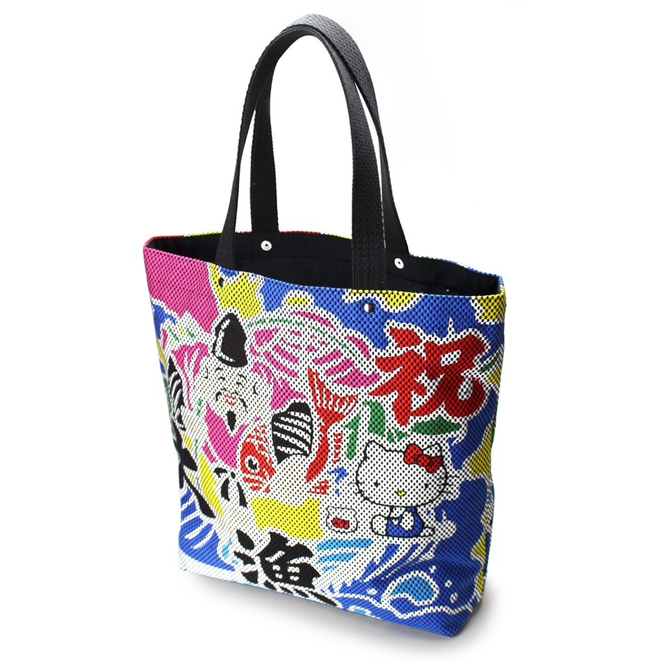 ハローキティ×太田旗店 刺子織大漁柄トートバッグ 恵比寿様