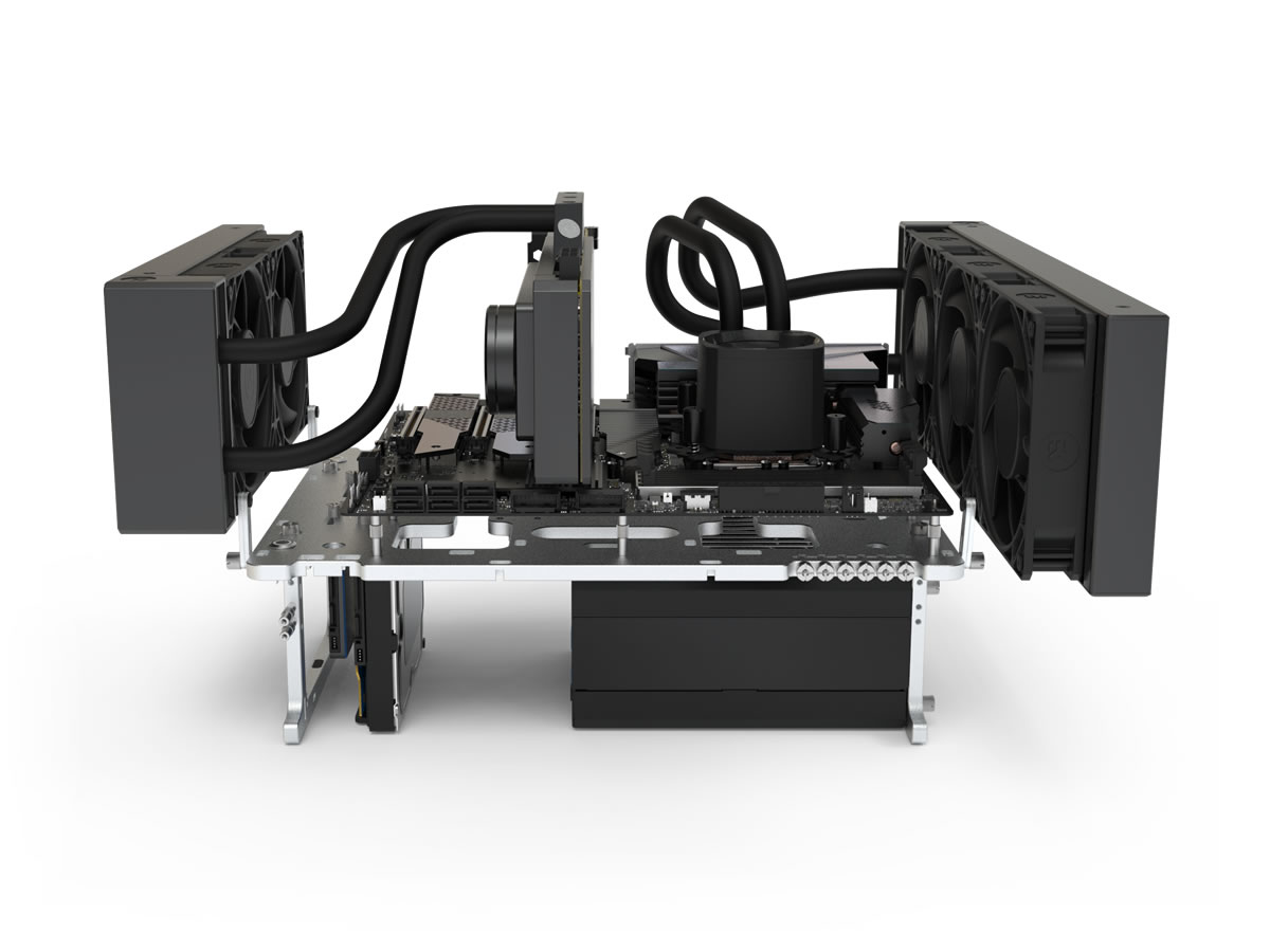 STREACOM BC1 V2 Open Benchtable Silver | PCパーツ,PCケース,ベンチ