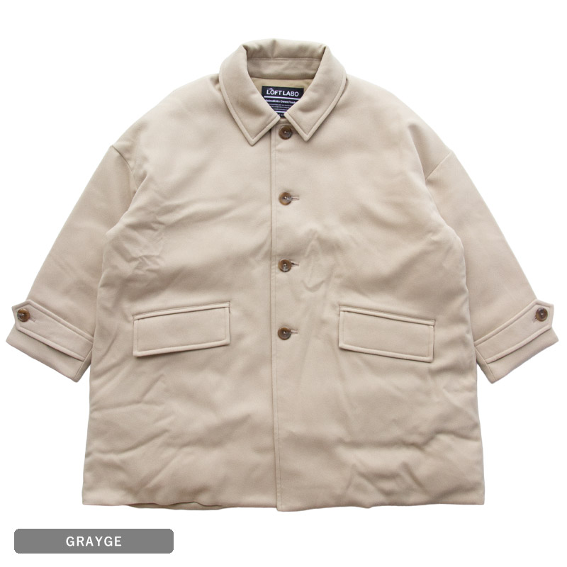 ロフトラボ シングルボタンオーバーダウン コート リム the LOFT LABO