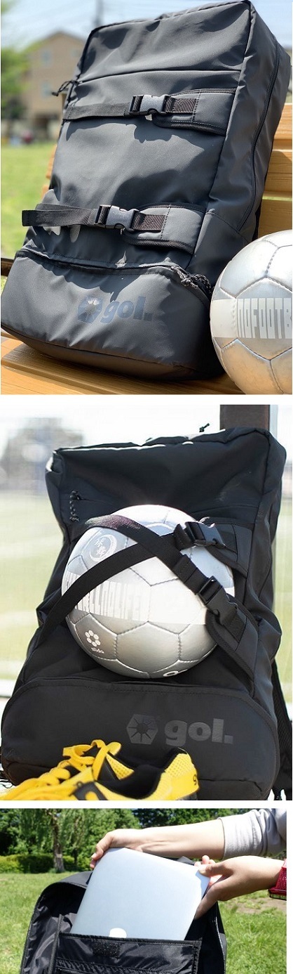 フットボールプラスバックパック（BLK）（32L）・gol.(ゴル）G982-585