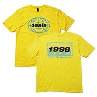 OASIS Tシャツ Cigarettes and Alcohol Illustration Mono-Black
