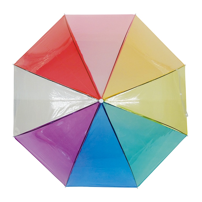 レインボーアンブレラ クリアジャンプ 60cm 60本セット（1c/s