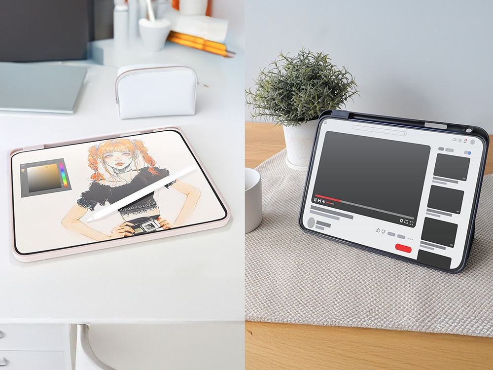 iPad（第10世代）（10.9インチ）対応 マグネットカバー 3Wayケース