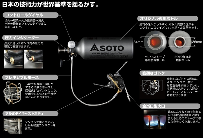 15%OFF】SOTO(ソト) MUKAストーブ SOD-371 | すべての商品 | 【公式