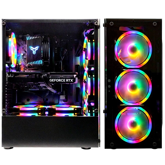 ゲーミングPC デスクトップパソコン ブラック GeForce RTX3060 第14