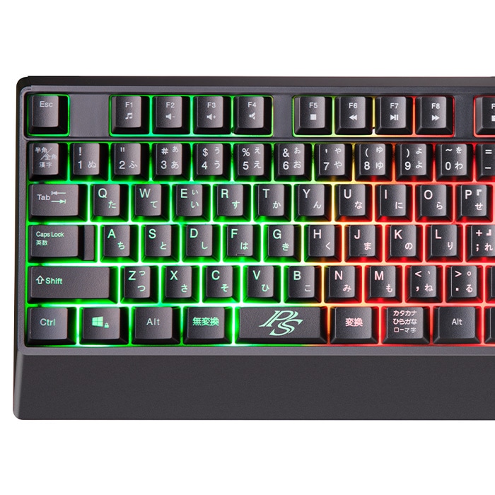 ゲーミングキーボード＆マウス セット PASOUL テンキー付き ブラック