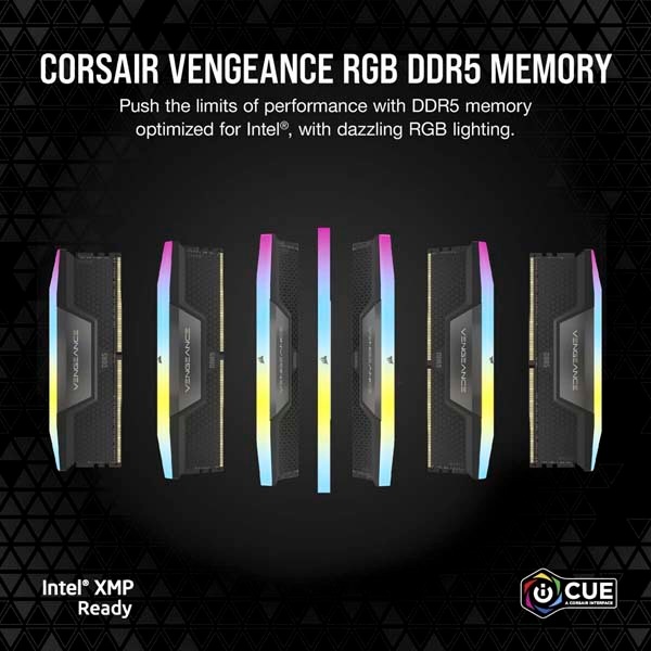 Corsair VENGEANCE RGB 32GB(16GBx2) DDR5 6400MHz(PC5-51200) UDIMM
