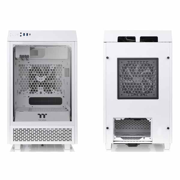 Thermaltake The Tower 100 Snow Edition 3面強化ガラスパネル ミニ