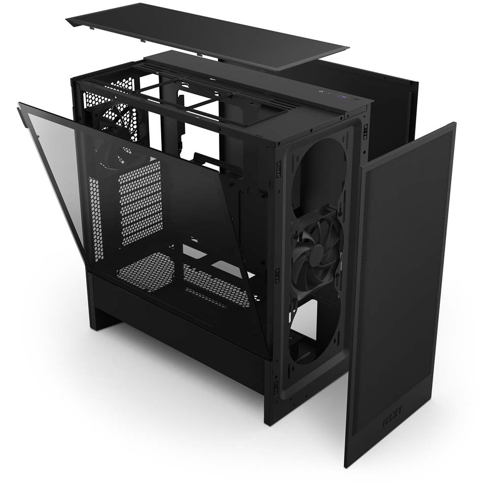 NZXT H5 Flow v2 Black ミドルタワーケース ブラック｜CC-H52FB-01通販