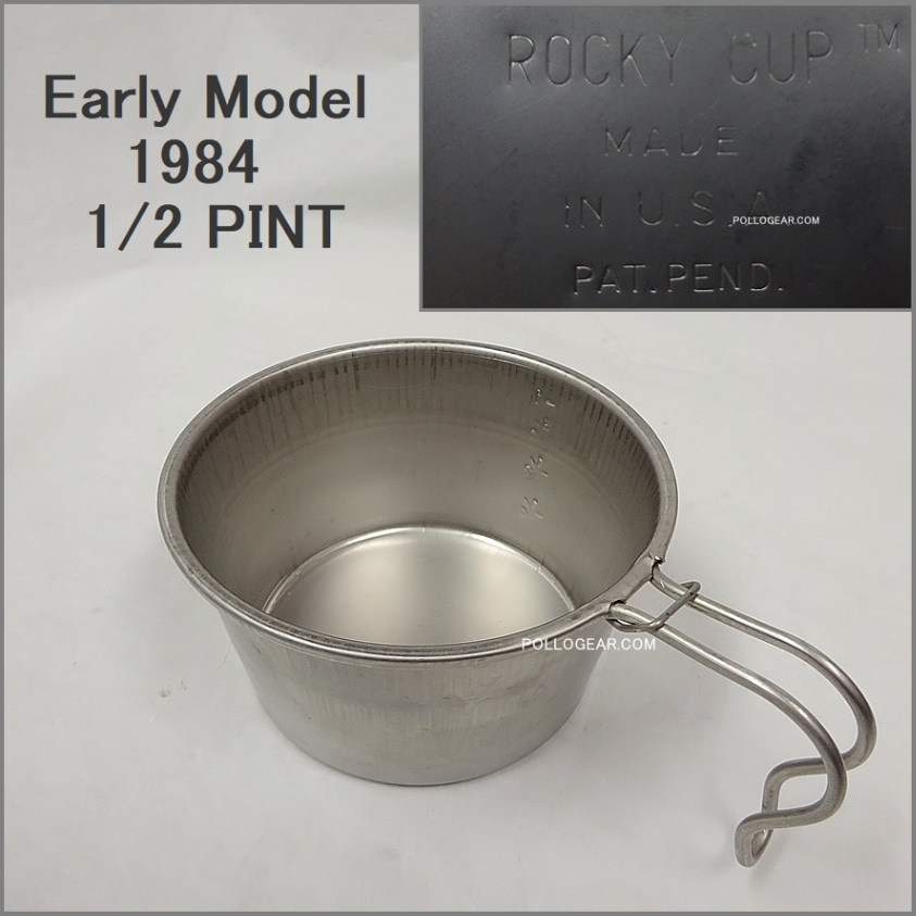 【希少品】ロッキーカップ　R刻印　2個セット　ROCKY CUP　ハーフパイント 元祖オリジナル】ロッキーカップ＆シェラカップ入荷しました。[2019.10