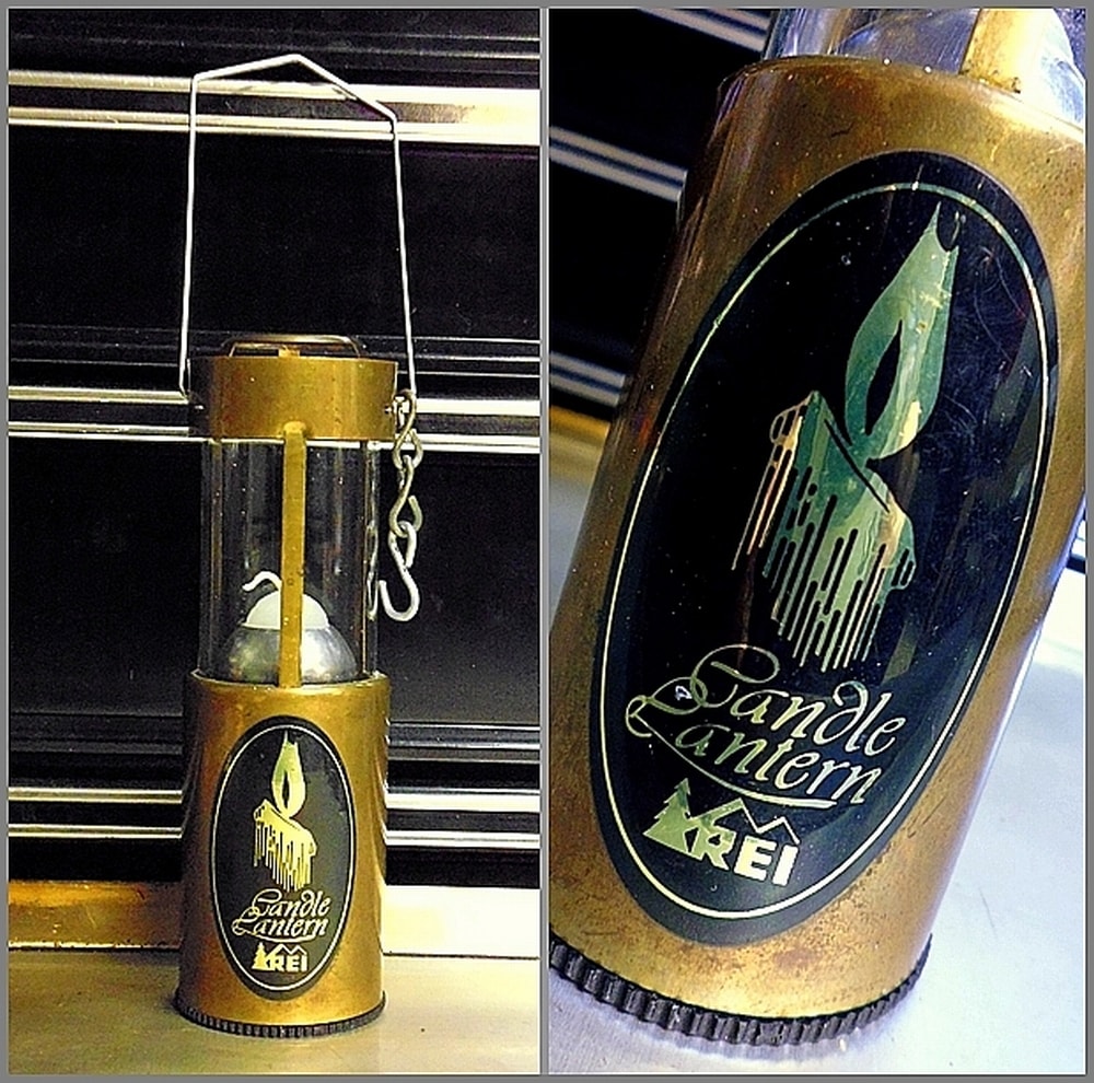 ラスト１ 未使用 レア初期型 REI 真鍮製 キャンドルランタン 80's ビンテージ<BR> UCO×REI ブラス <BR>キャンドルランタン<BR> USA