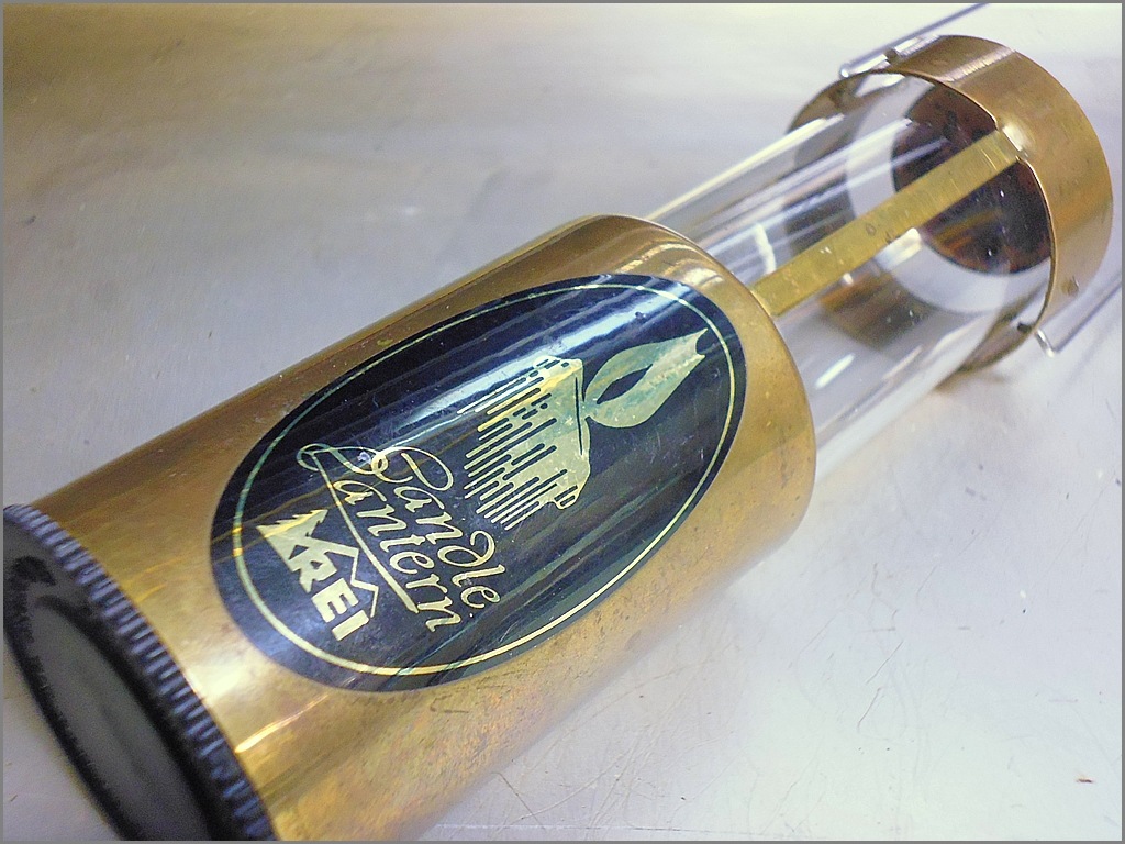 REI レイ キャンドルランタン UCO USA製レア物ヴィンテージ 80's ビンテージ<BR> UCO×REI ブラス <BR>キャンドルランタン<BR> USA